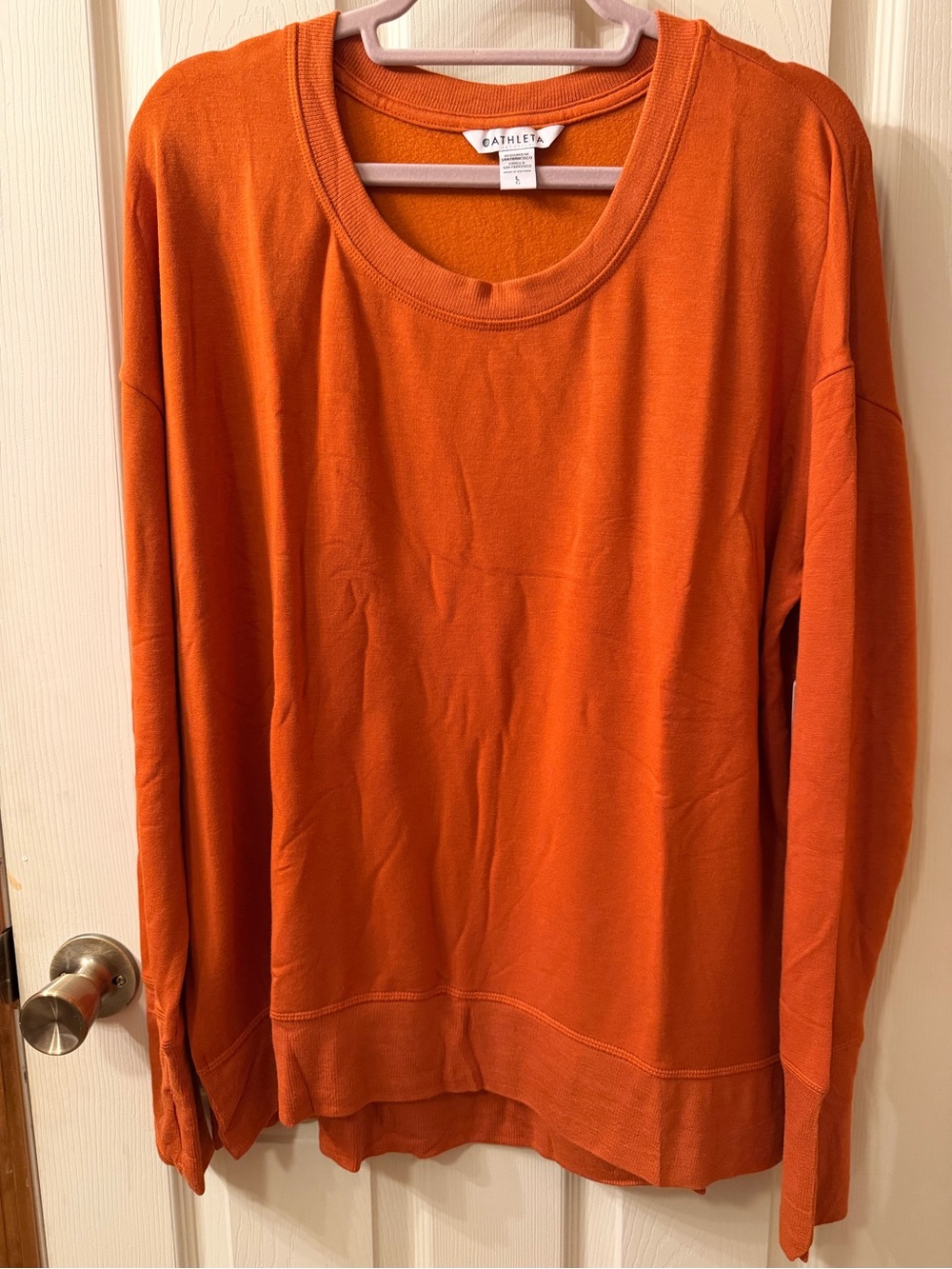 Athleta coaster luxe Sweatshirt Burnt Orange - Large